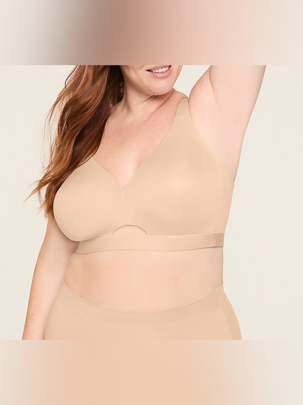 Cacique Comfort Bliss Lightly Lined No Wire Bra 46F Nude